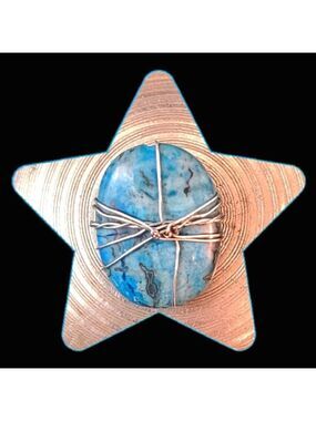 Wire Wrapped Apatite pendant